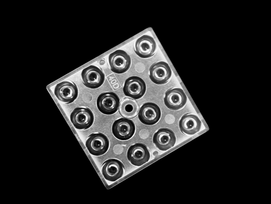 4x4 lens ,16LEDs lens for 3030LED beam 40°