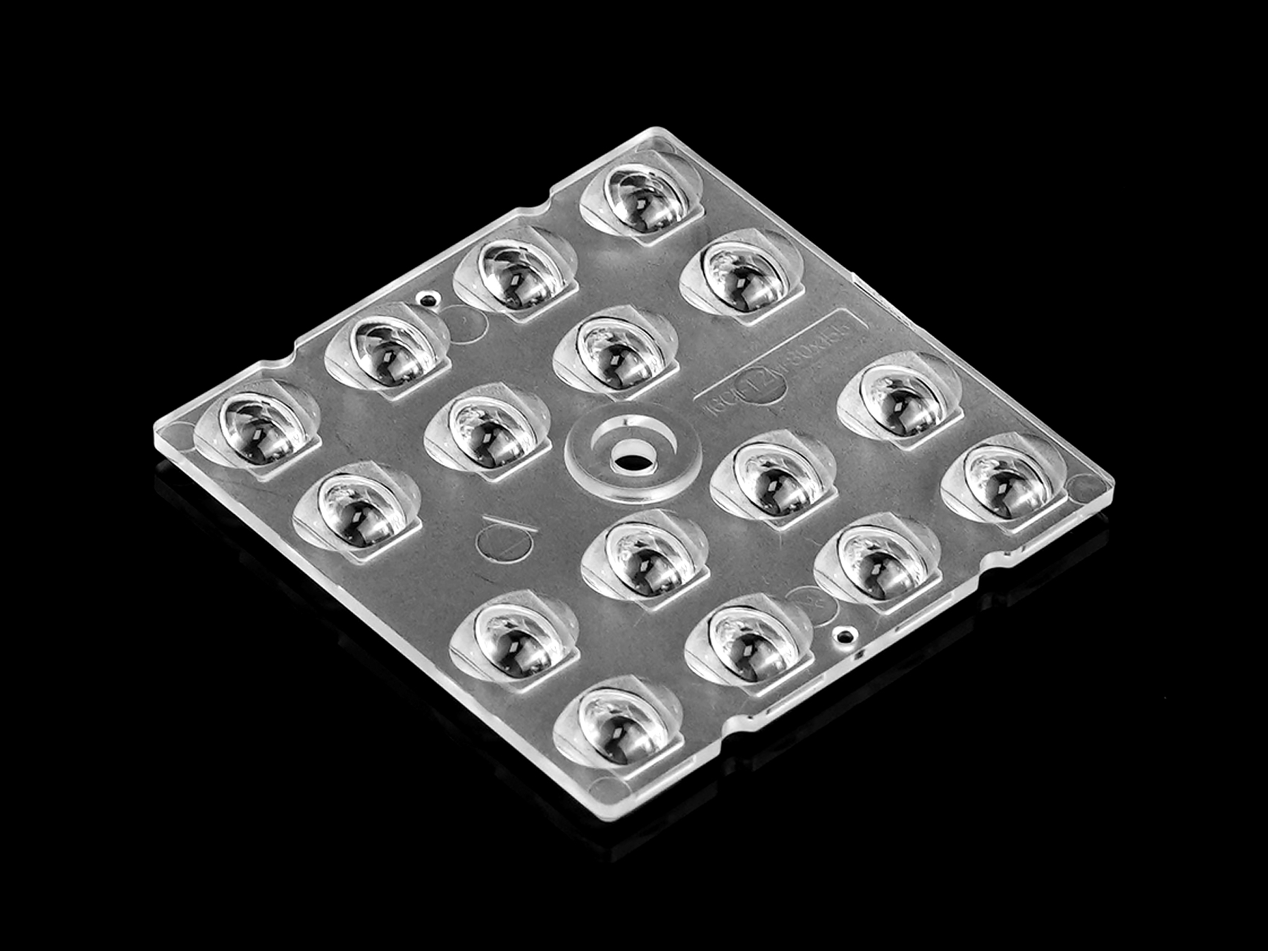 4x4 lens ,16LEDs lens for 3030LED beam T2M