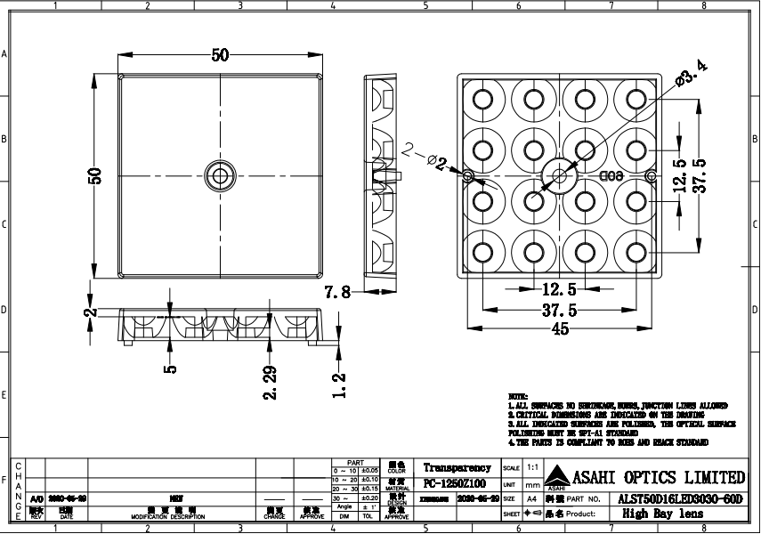 ALHB50D16LED60G 1066 Drawing