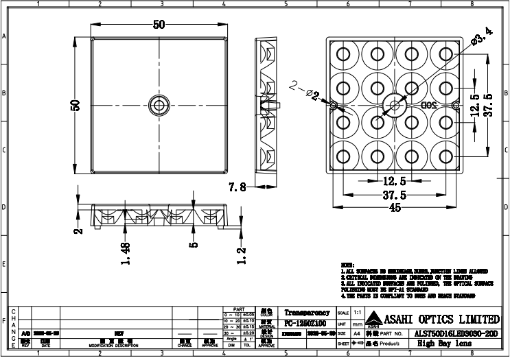 ALST50D16LED20G Drawing 1065