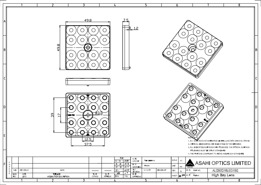 Asahi Optics ALD50D16LED15G