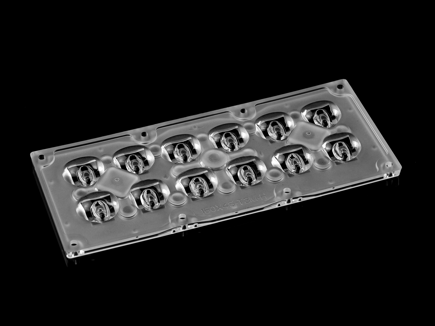 2x6 lens TYPEIII Medium 5050 LED for street light horizontal