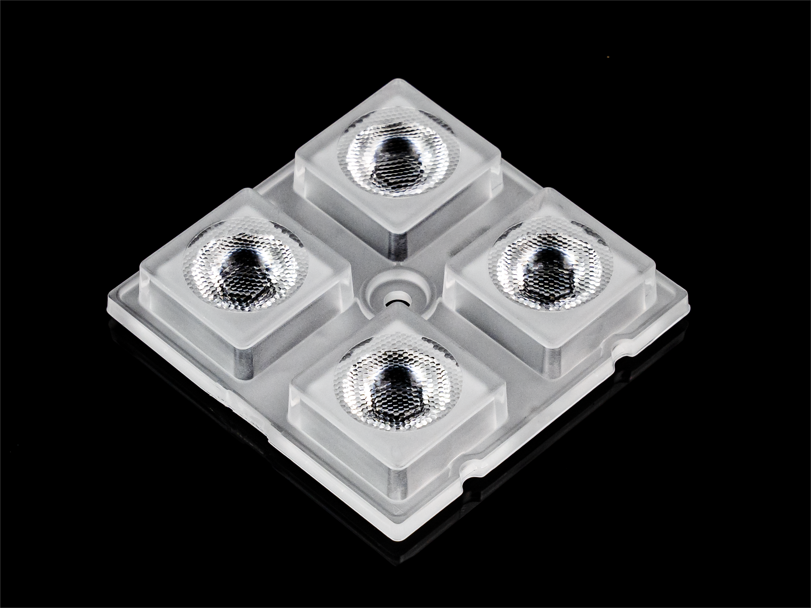 2x2 lens compatible with "3535" and "5050" LEDs 50° for High Bay lighting