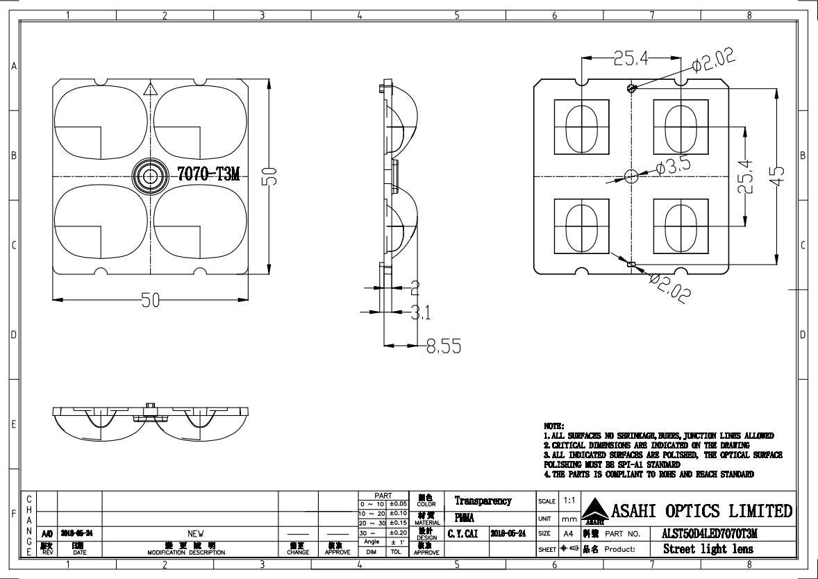 ALST50D4LED7070T3M