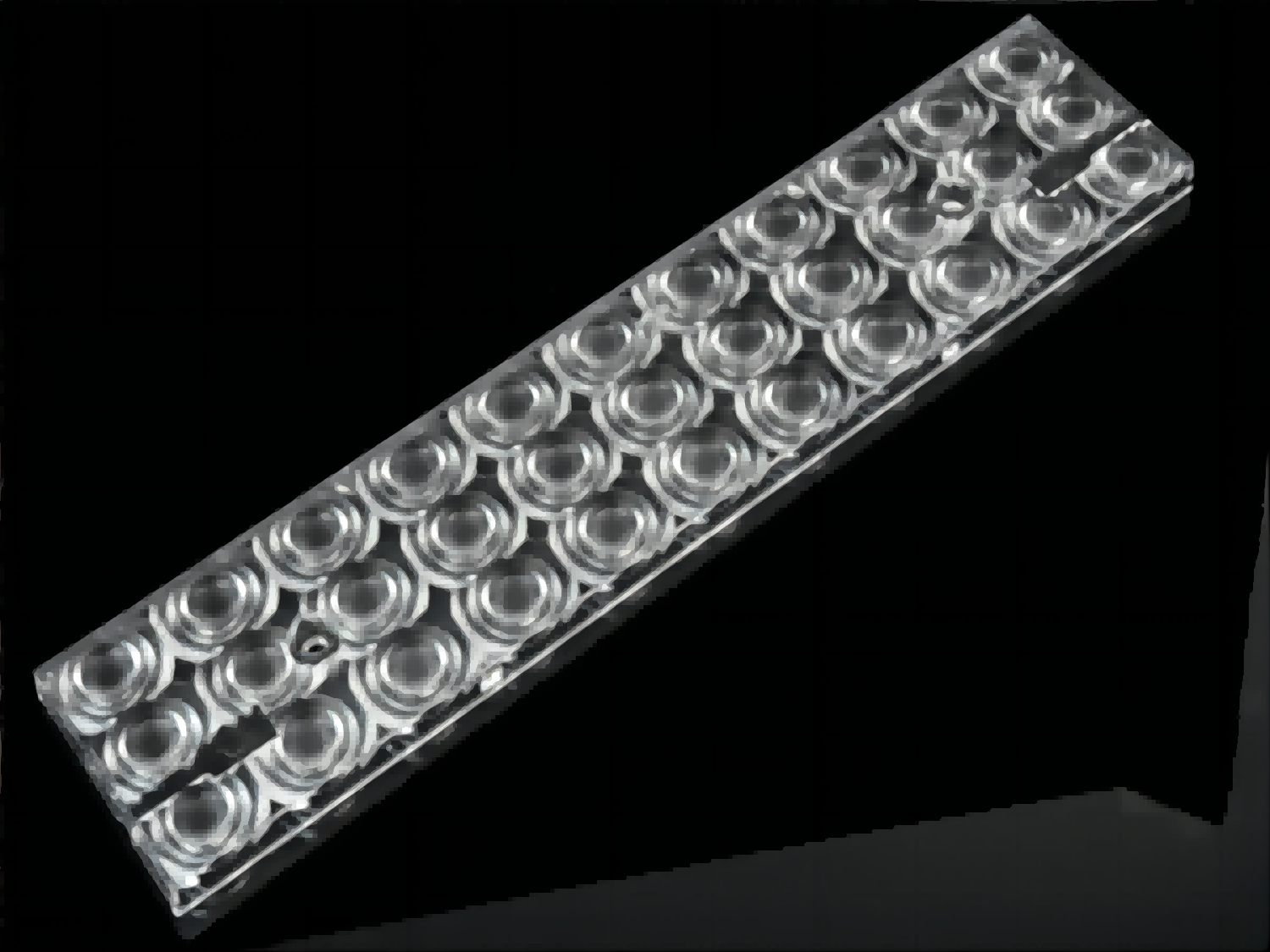 286mm Linear Lighting Optics Featuring 33leds Optics Design 120°