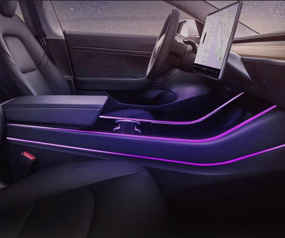 Automotive ambient lights optics