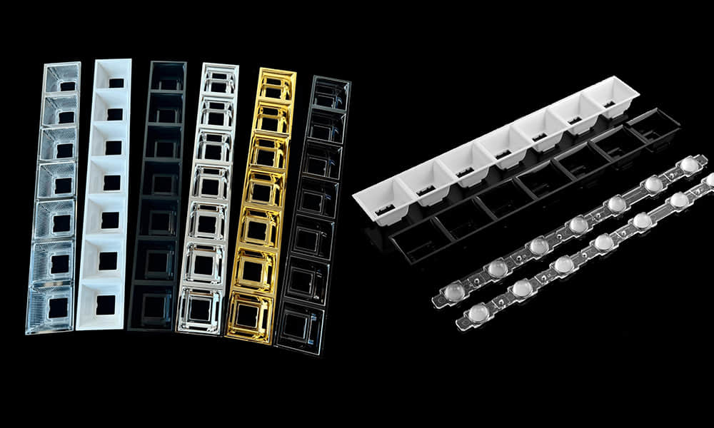 Linear Lens Holder with Multiple Color Options