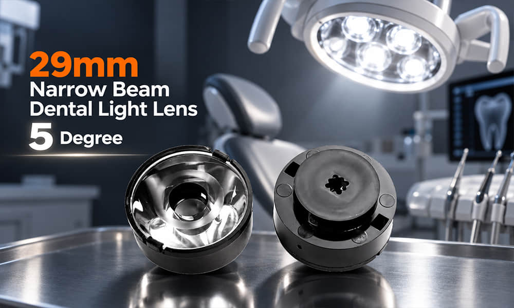 29mm narrow beam dental light lens 5 degree