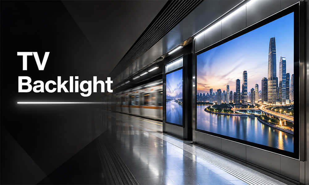 TV Backlight LED Advertising Display in Subway Station