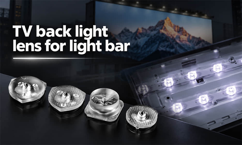 TV back light lens for light bar
