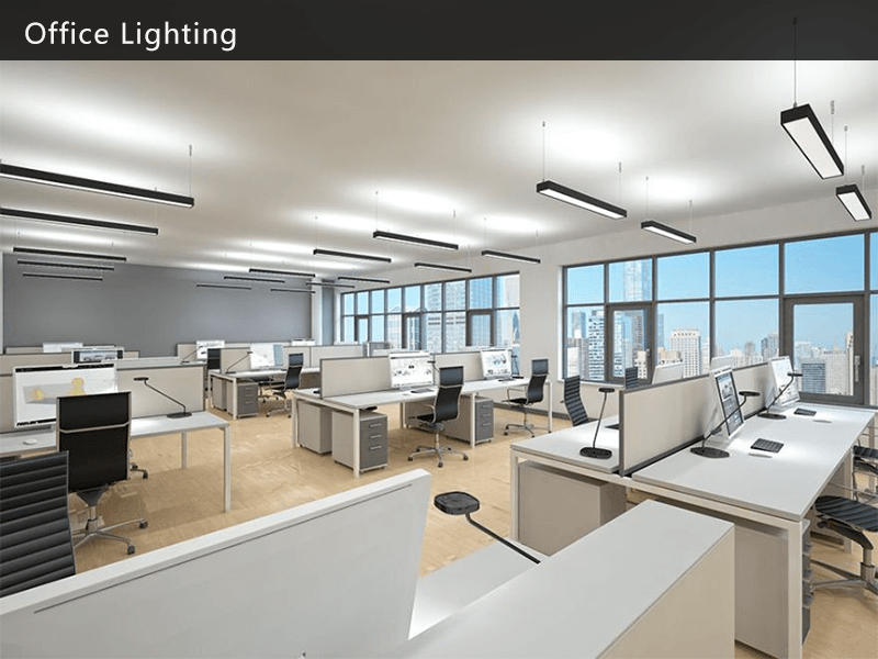 1x7 and 1x14 linear lens for office lighting