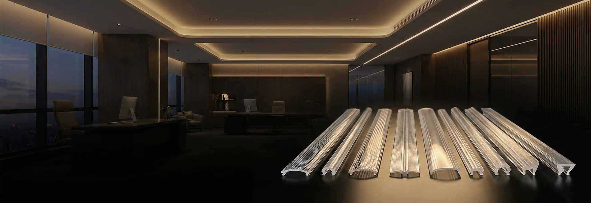 Asahi extrusion lens series for office light and commercial light