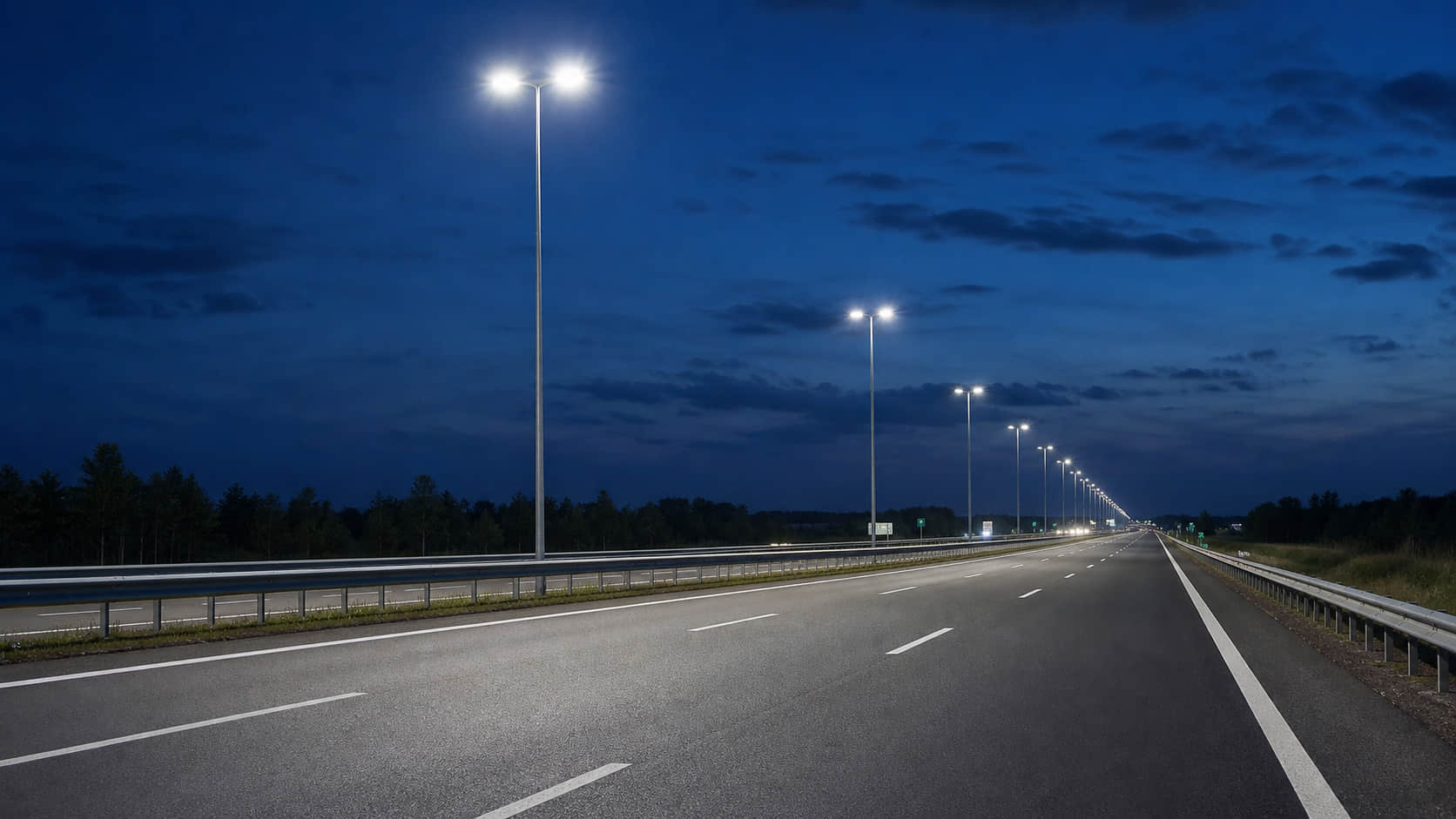 LED street light lens for highway roadway lighting