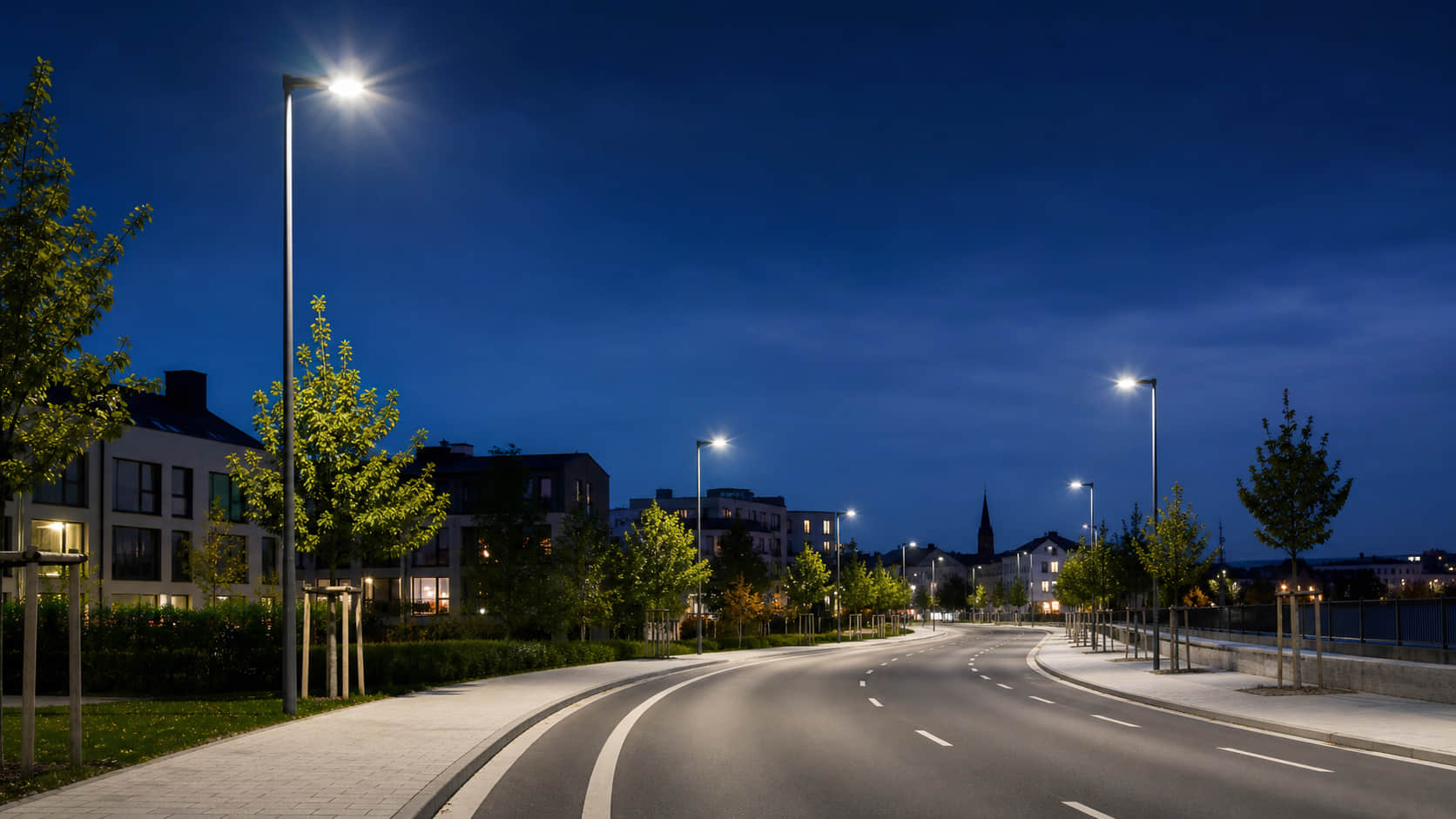 Custom LED street light lens design