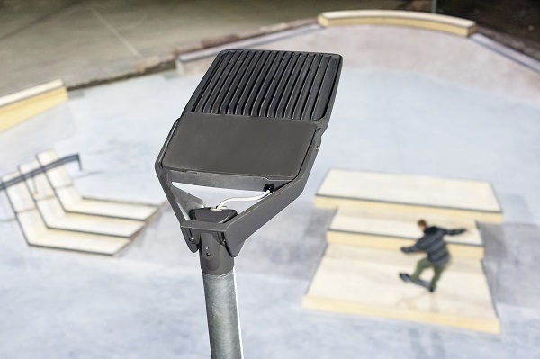 Flicker-free LED Floodlights Improve Video Recordings at Skate Park in Germany