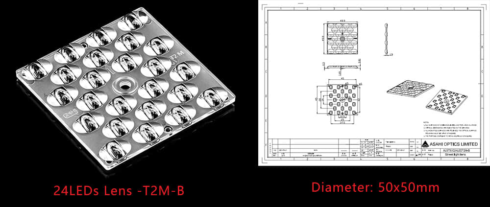 24leds lens t2m b