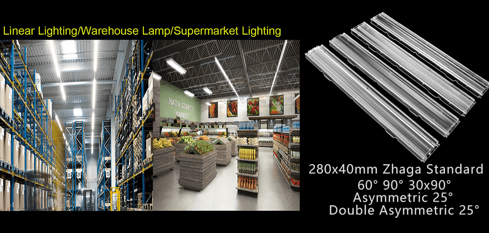 ASL280D40HXXLED lens For Office & Store Lighting