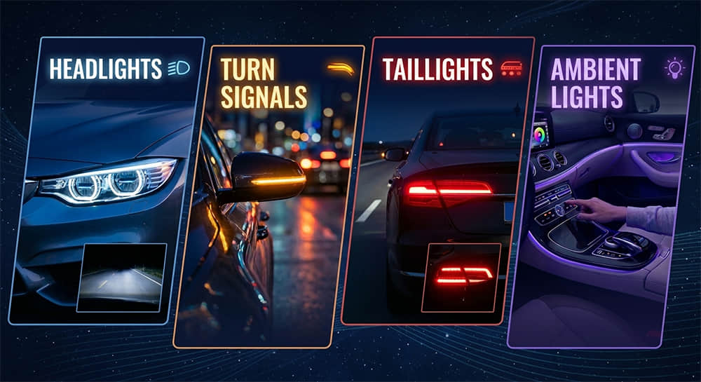 Application scenarios of automotive lenses