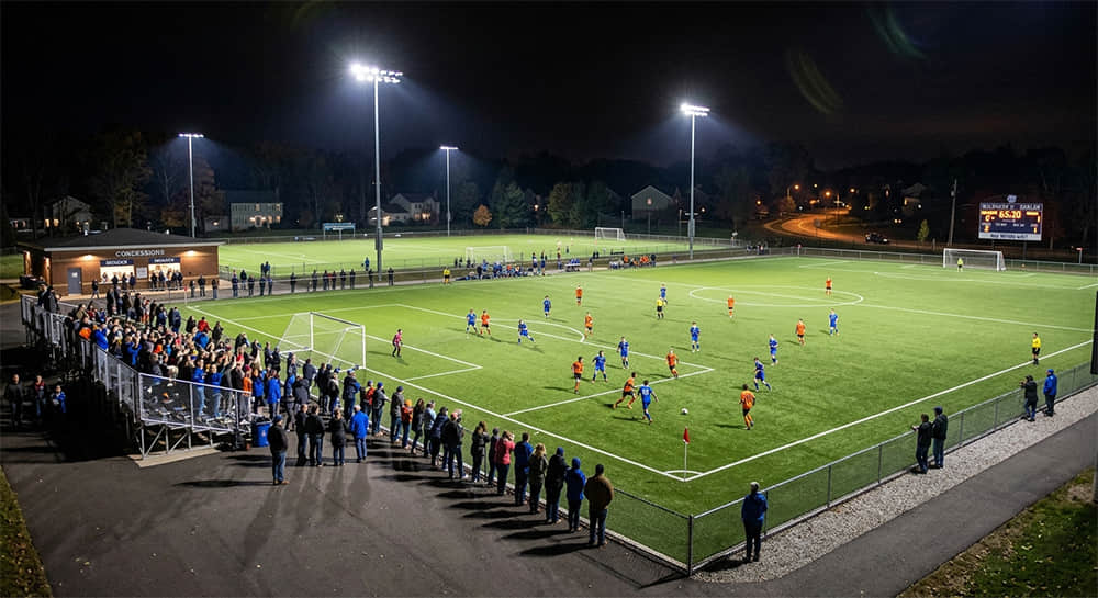 Community soccer field lighting in the U.S.