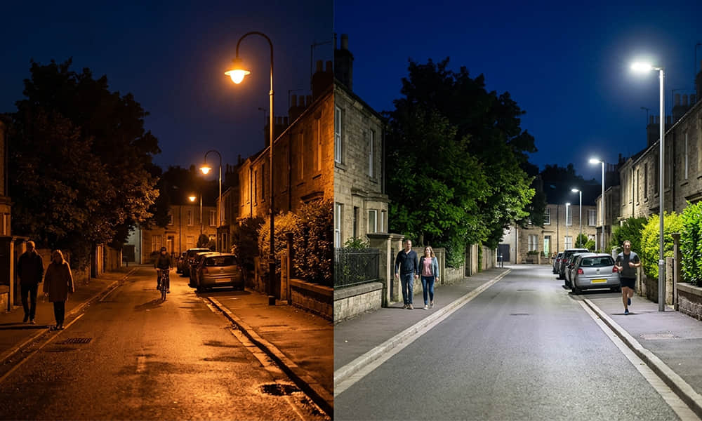 From HPS to LED street lights.