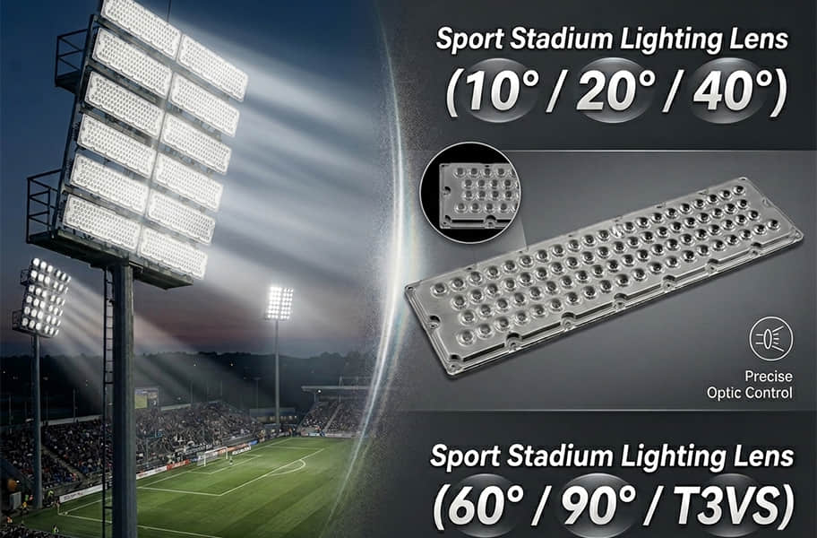 Sport Stadium Lighting Lens narrow beam