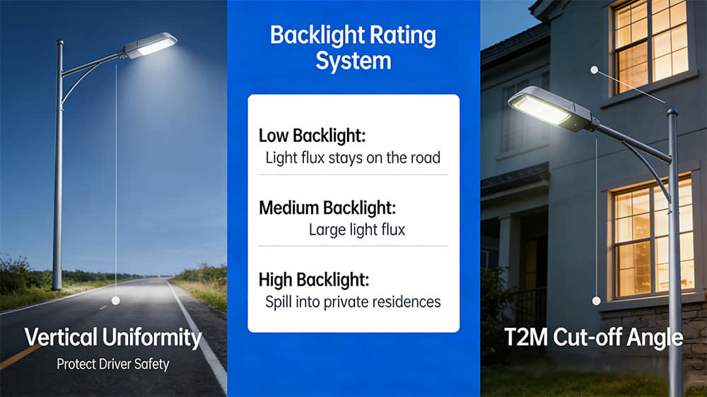 T2M Cut off angle lens backlight rating