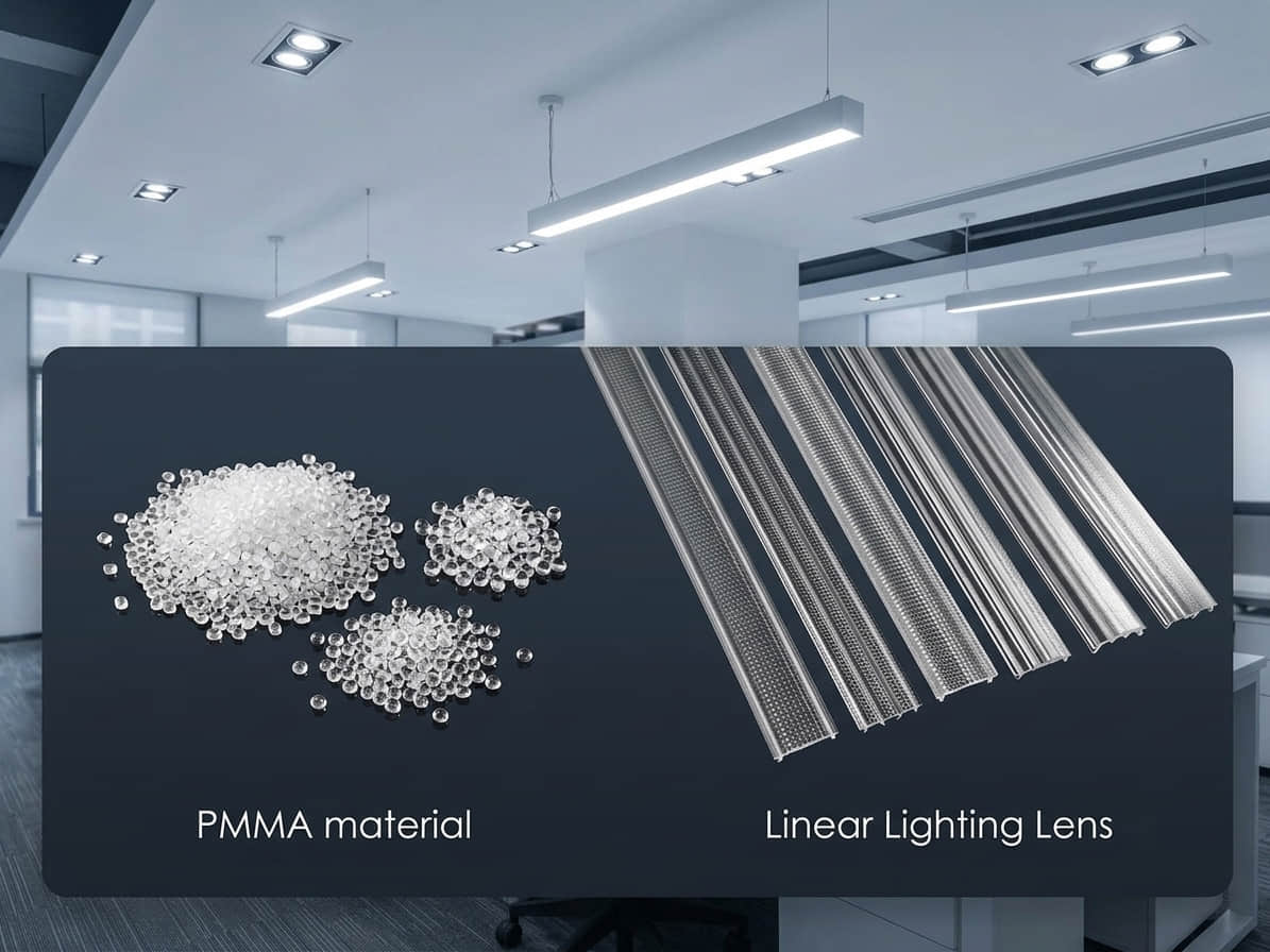 extrusion linear lighting pmma material lens