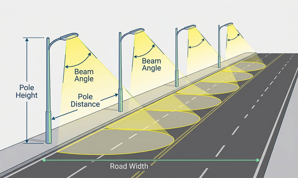 key factors in asymmetric street light lens design