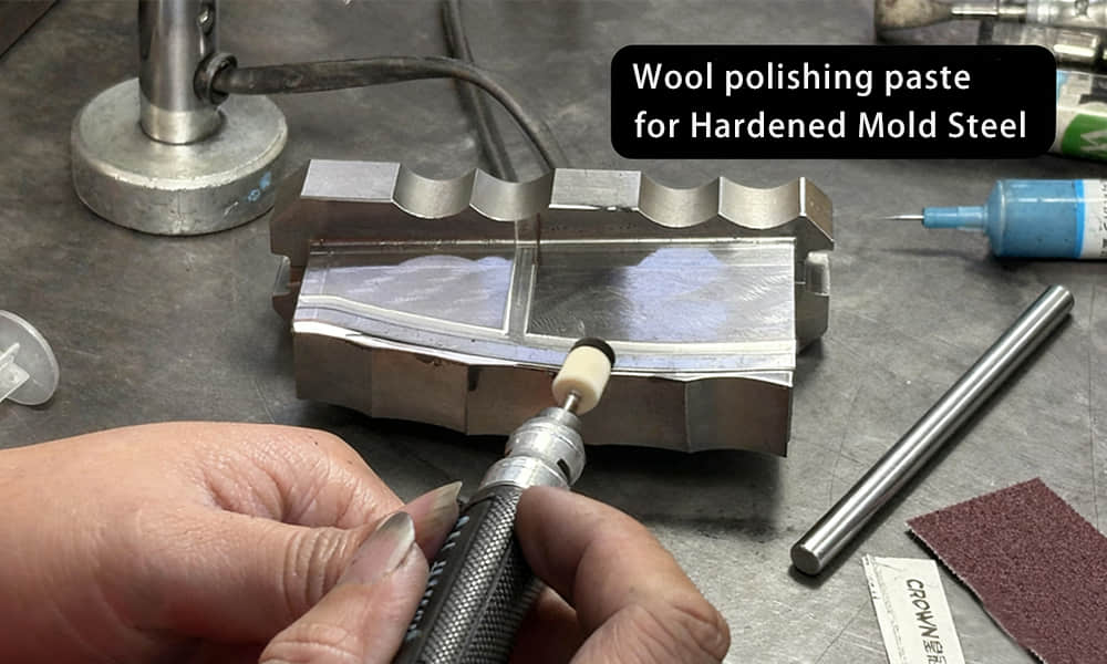 wool polishing paste for hardened mold steel