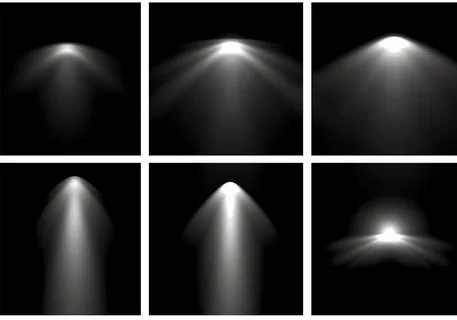 43mm Diameter Cob Led Down Light Lens 22mm Height Application