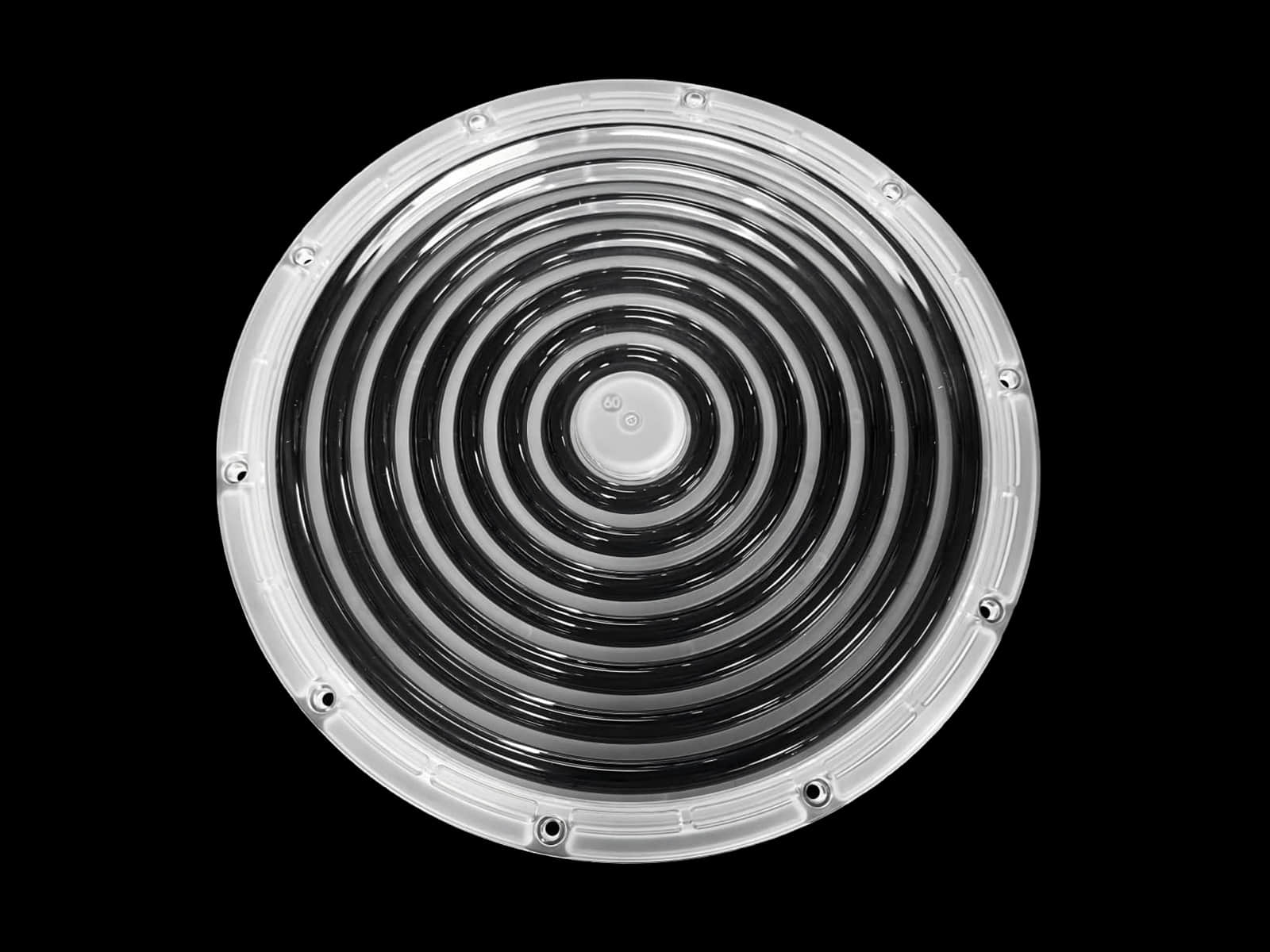 IP66 Waterproof Of 150W UFO Industrial Lighting Lens 3030 LED 60°90°120°