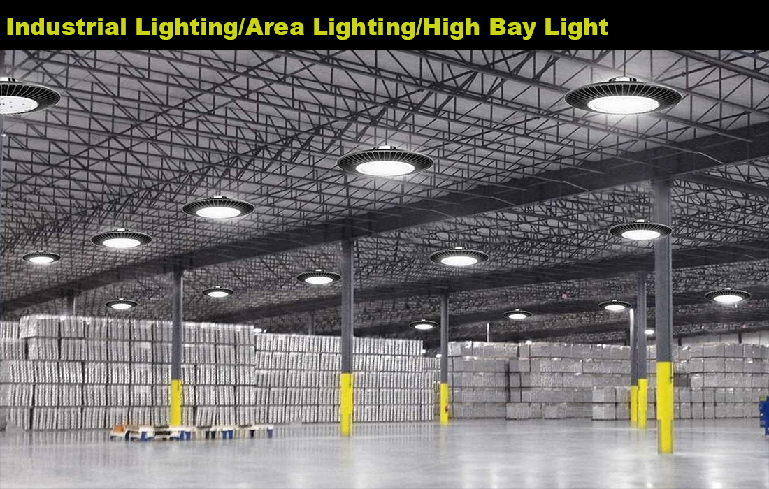 100 Watt Medium Power Industrial UFO Lens 60°90° Application