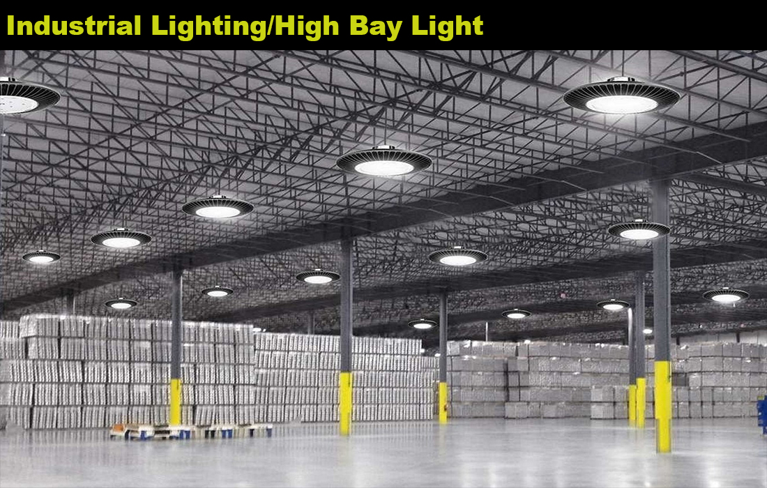 265mm 200W Industrial Light IP66 Waterproof Lens 3030LED 90° Application