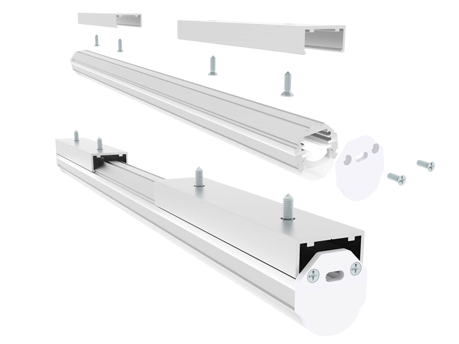 Rotating CMB Plus series extruded lens aluminum installation