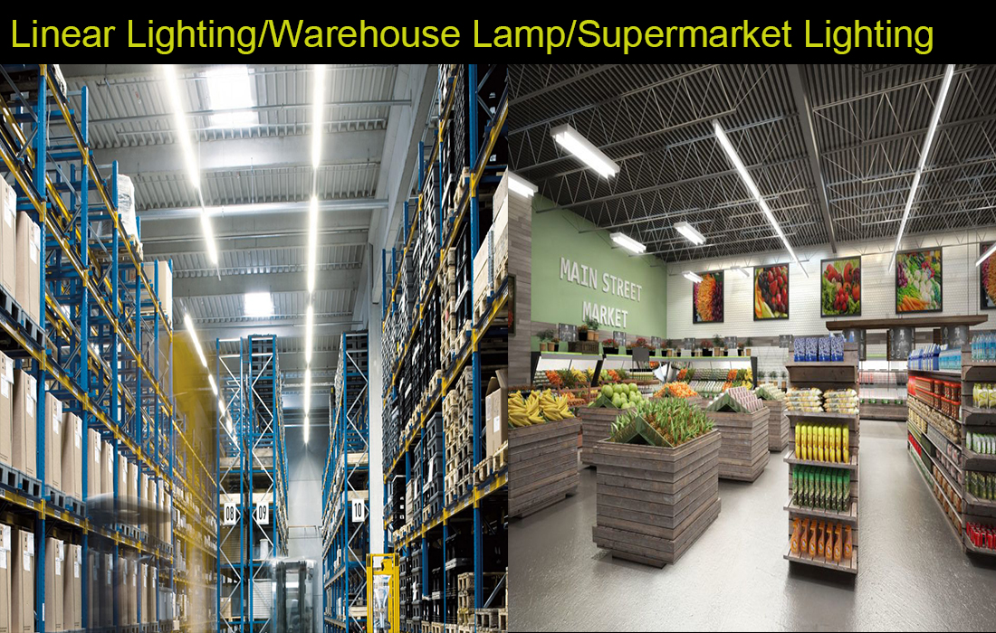 LED Linear Light Fixture Featuring Oval Beam Angle Application