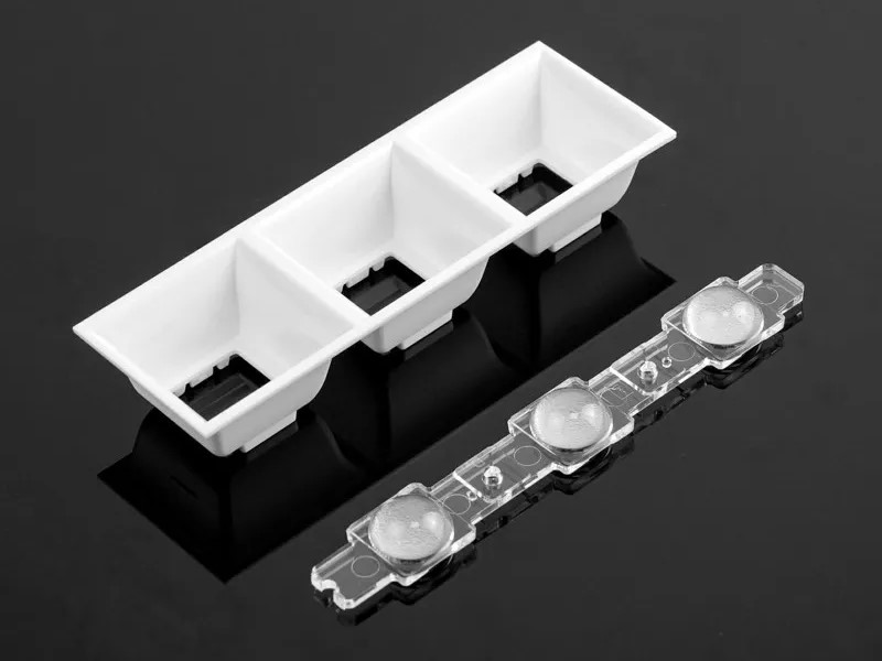 Office Linear Lighting Optics with Oval Diagram