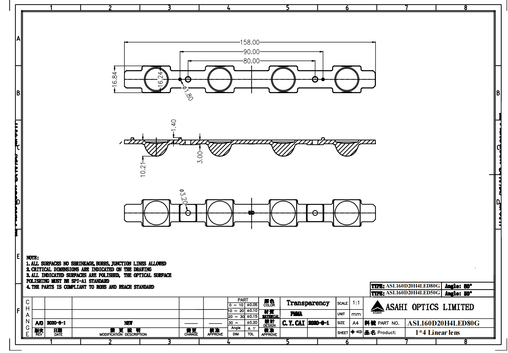 Linear Lighting Solutions with Oval Diagram Drawing