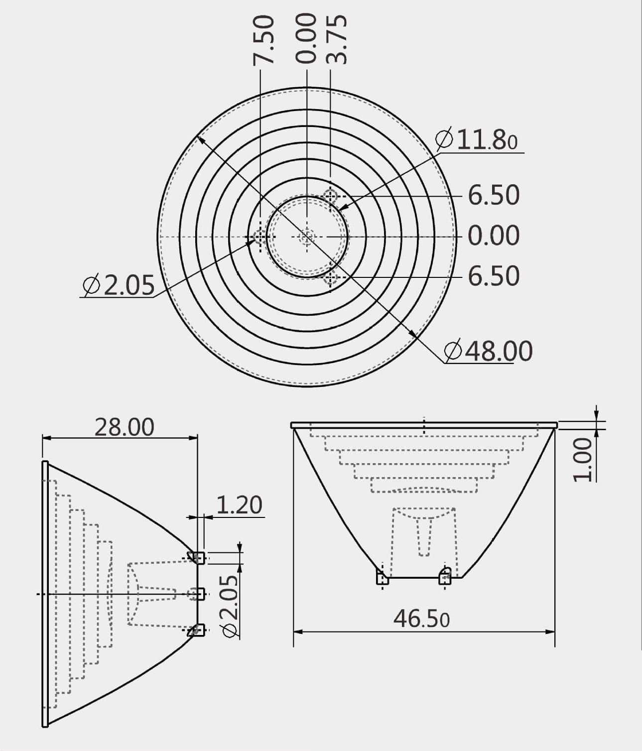 AMCOB48D2G 2D Drawing