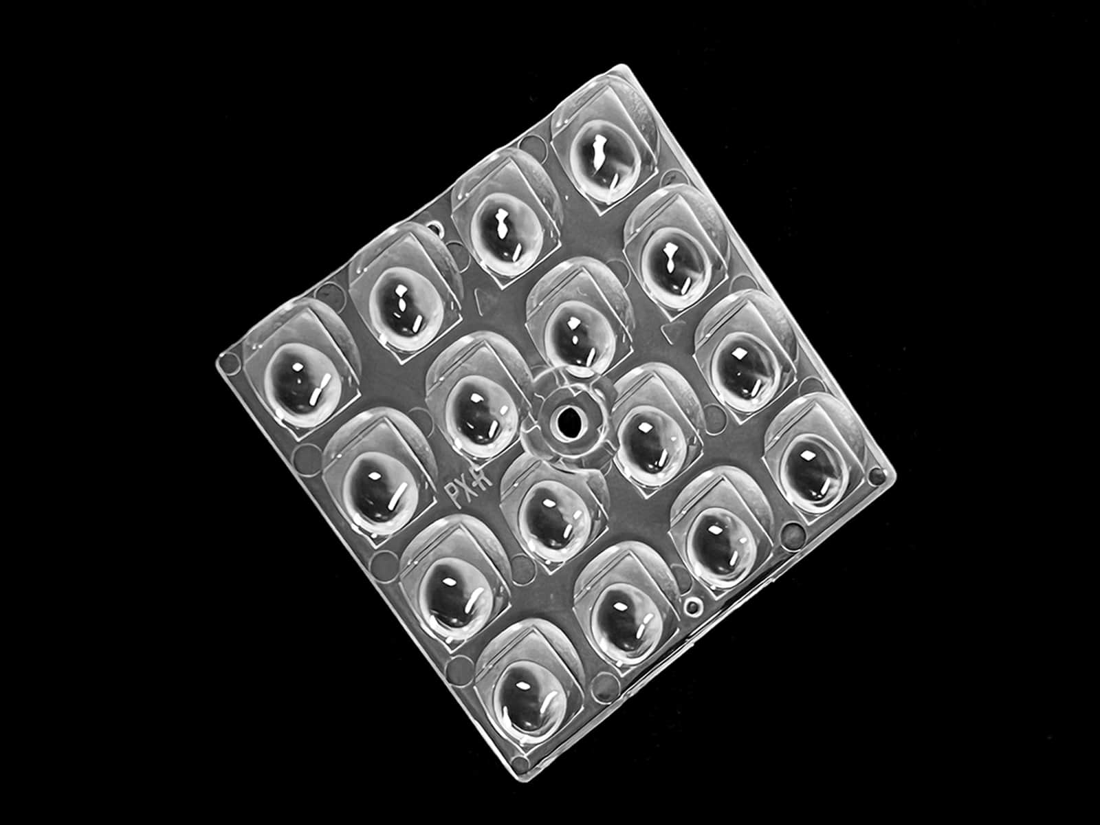 4x4 lens for pedestrian crossing road lighting