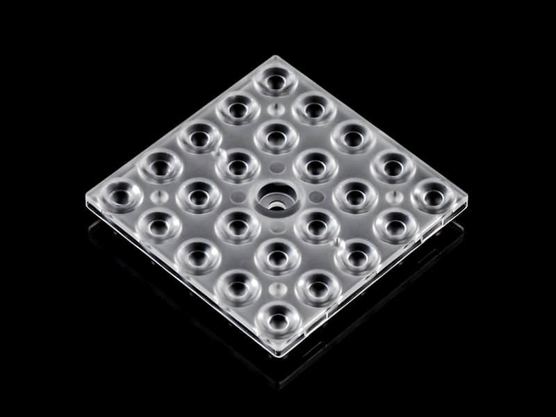 24LEDs high bay lens provides a narrow beam angle of 25°