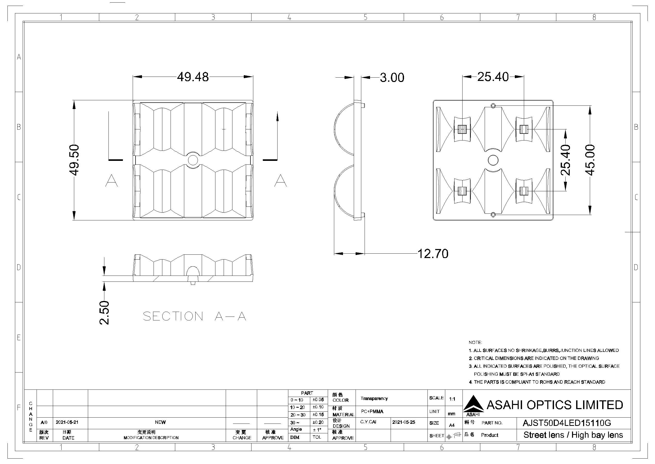 AJST50D4LED15110G