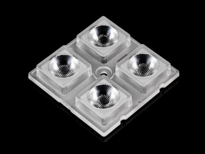 2x2 25degree PC UV Resistance High Bay Light Lens
