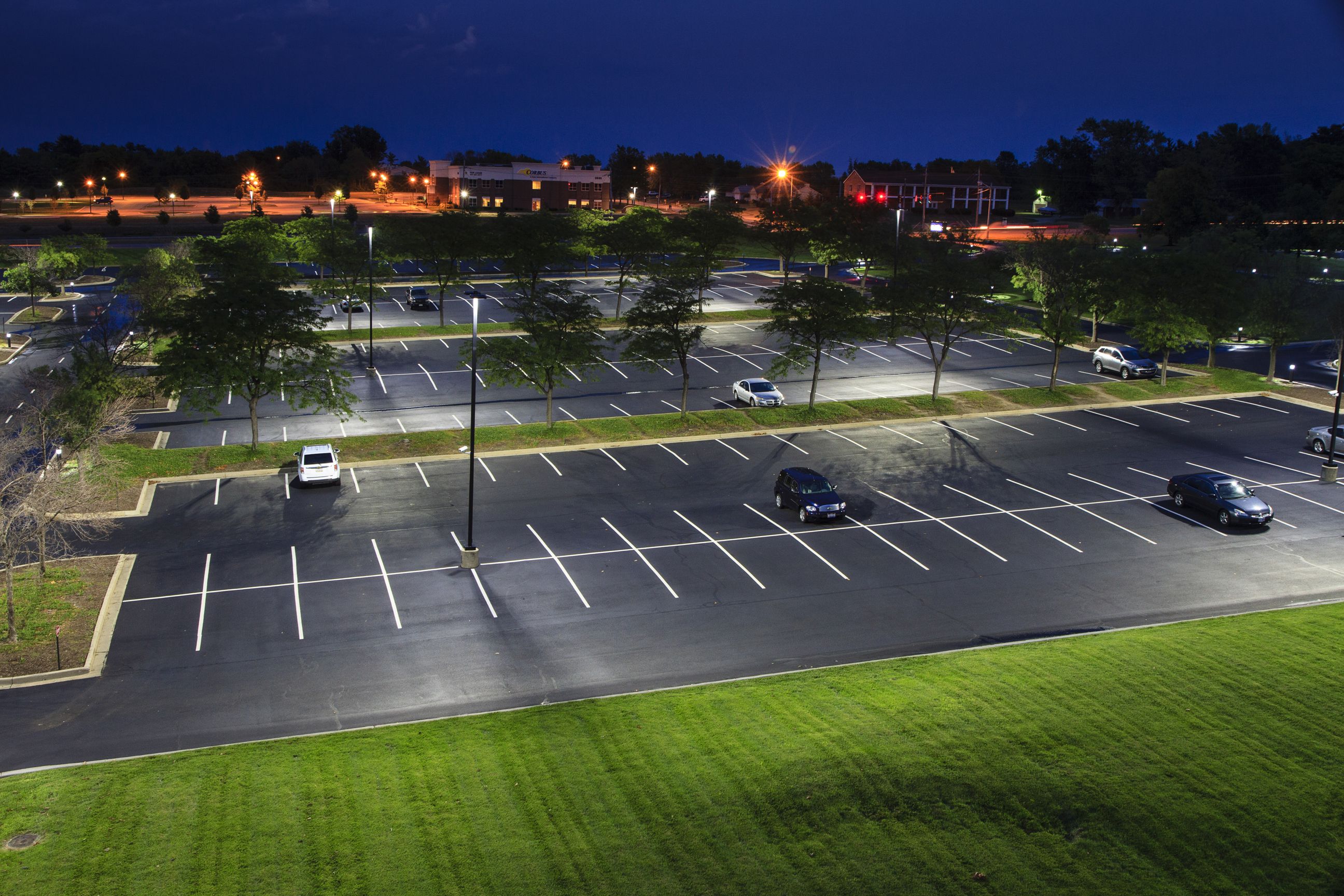 2x2 Lens TypeIV 5050LED High Power Parking Area Lens Application