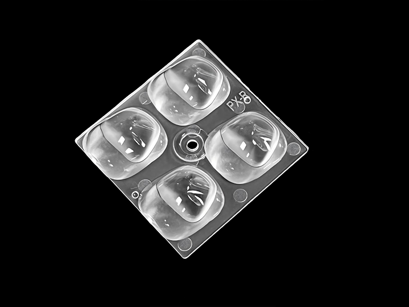 2x2 lens for pedestrian crossing road lighting