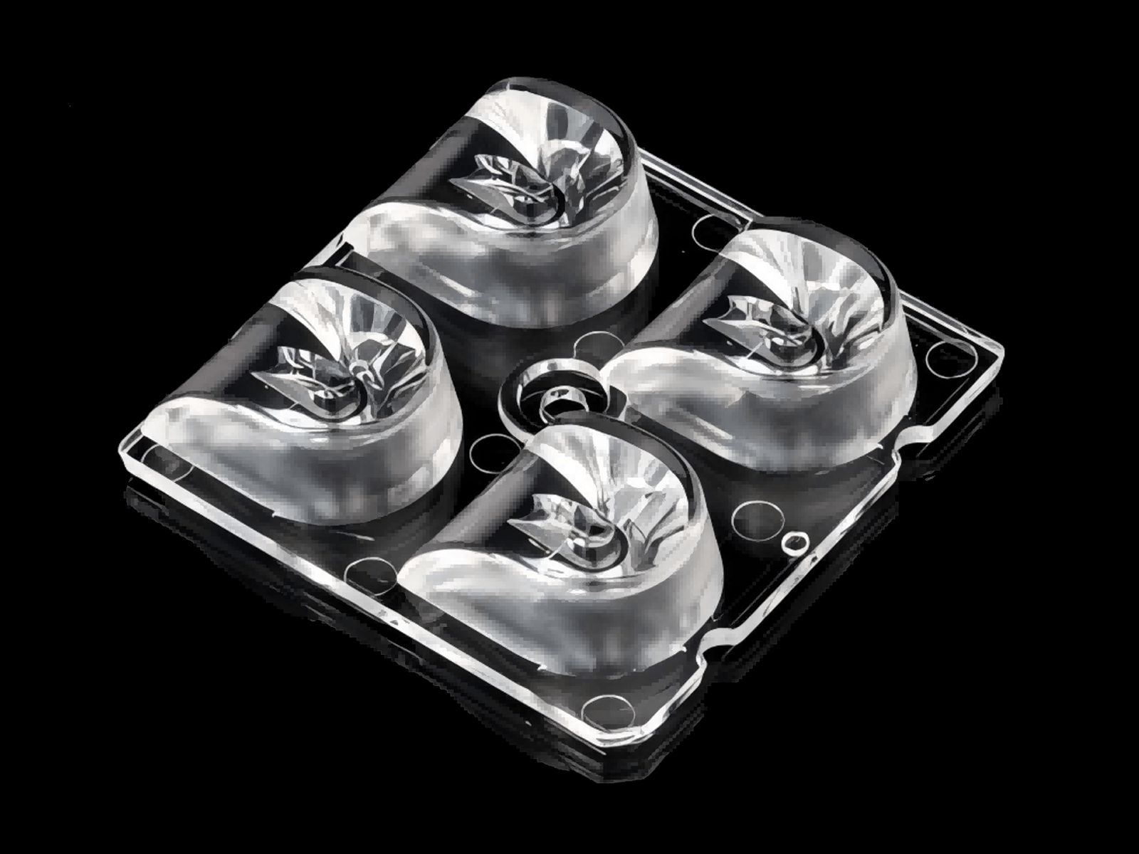High-Performance 2x2 Lens for Russia Railway Lighting