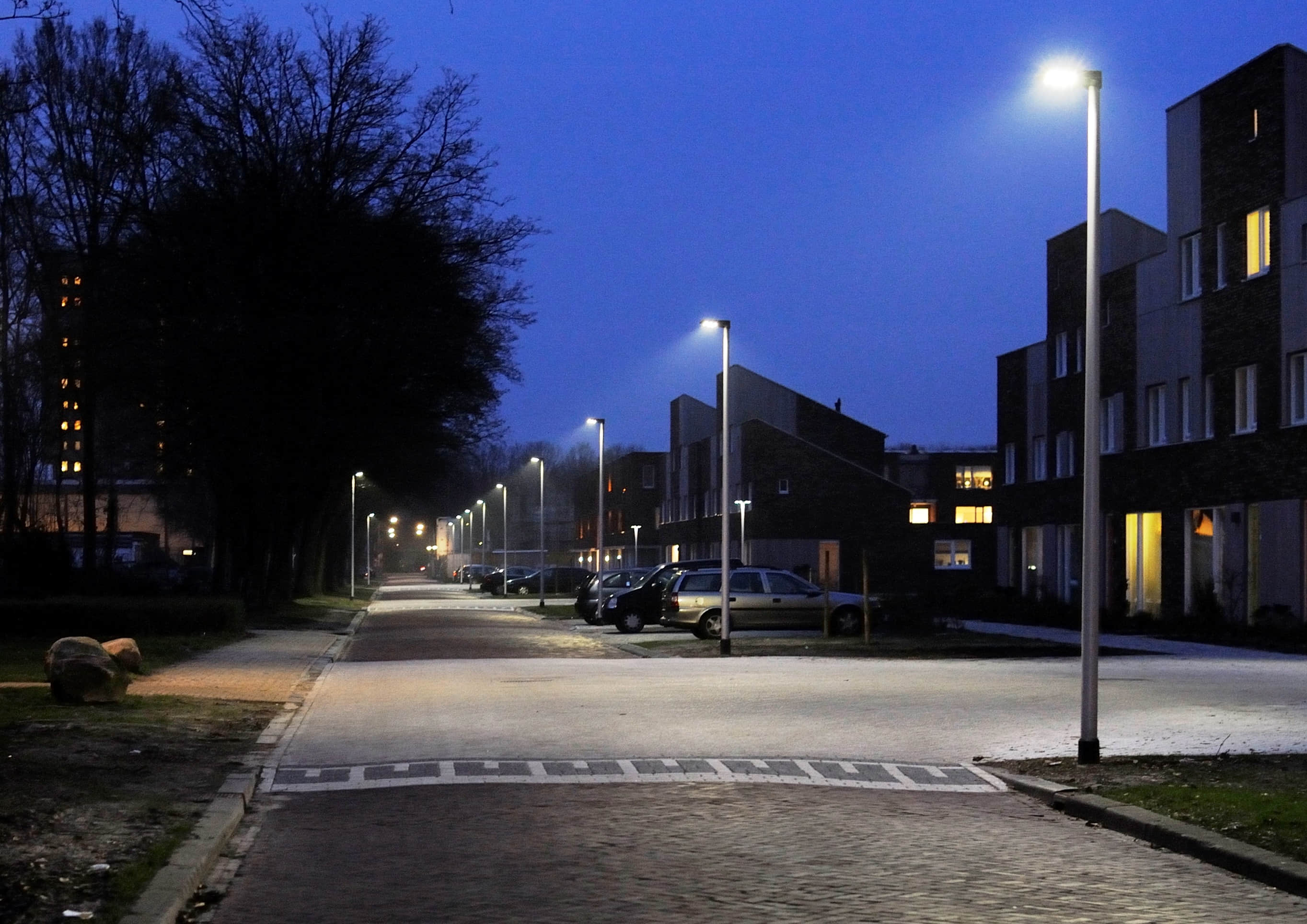 TypeIII M 2X2 7070LED High Poles Road Lighting Lens Application