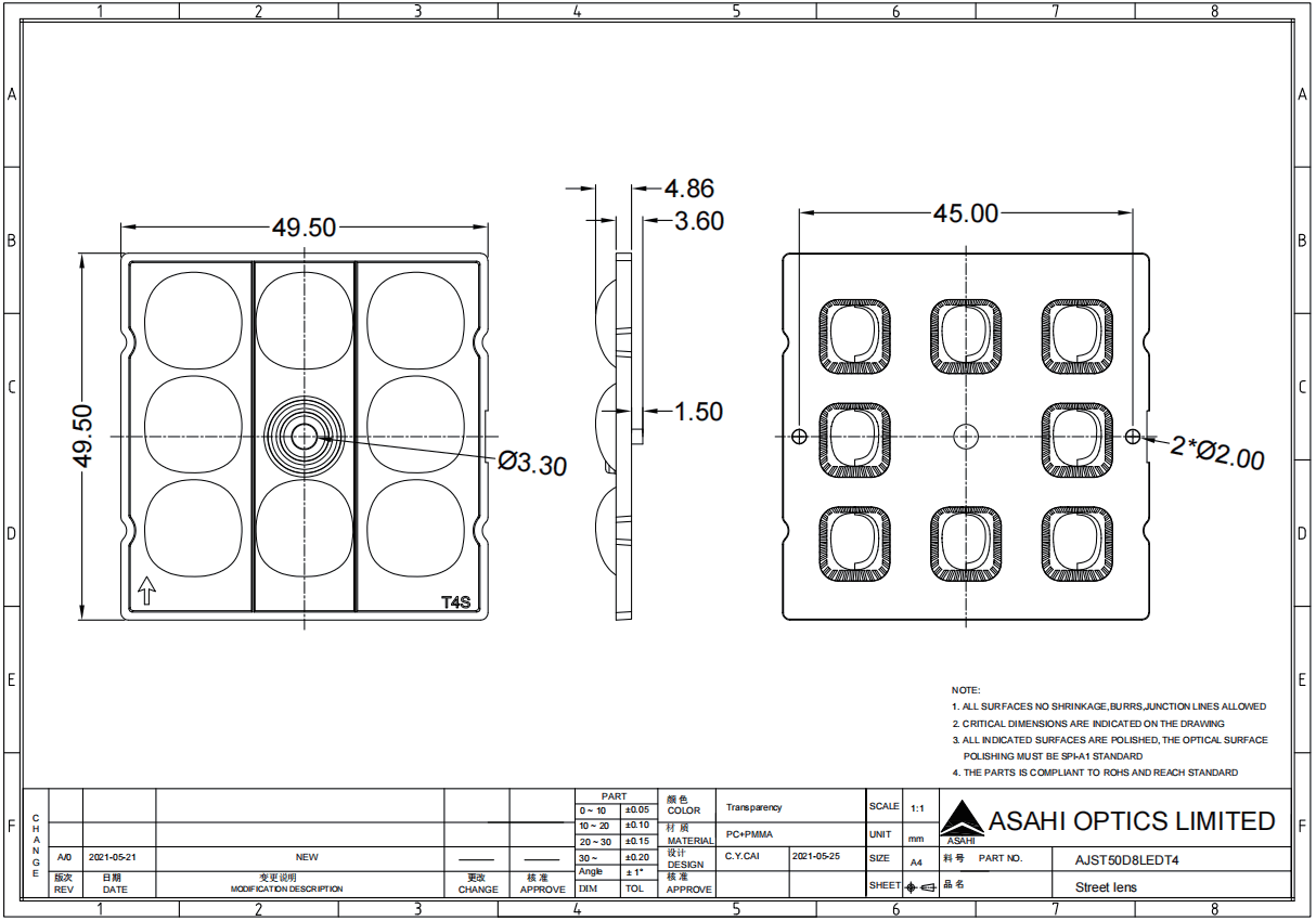 AJST50D8LEDT4 Drawing