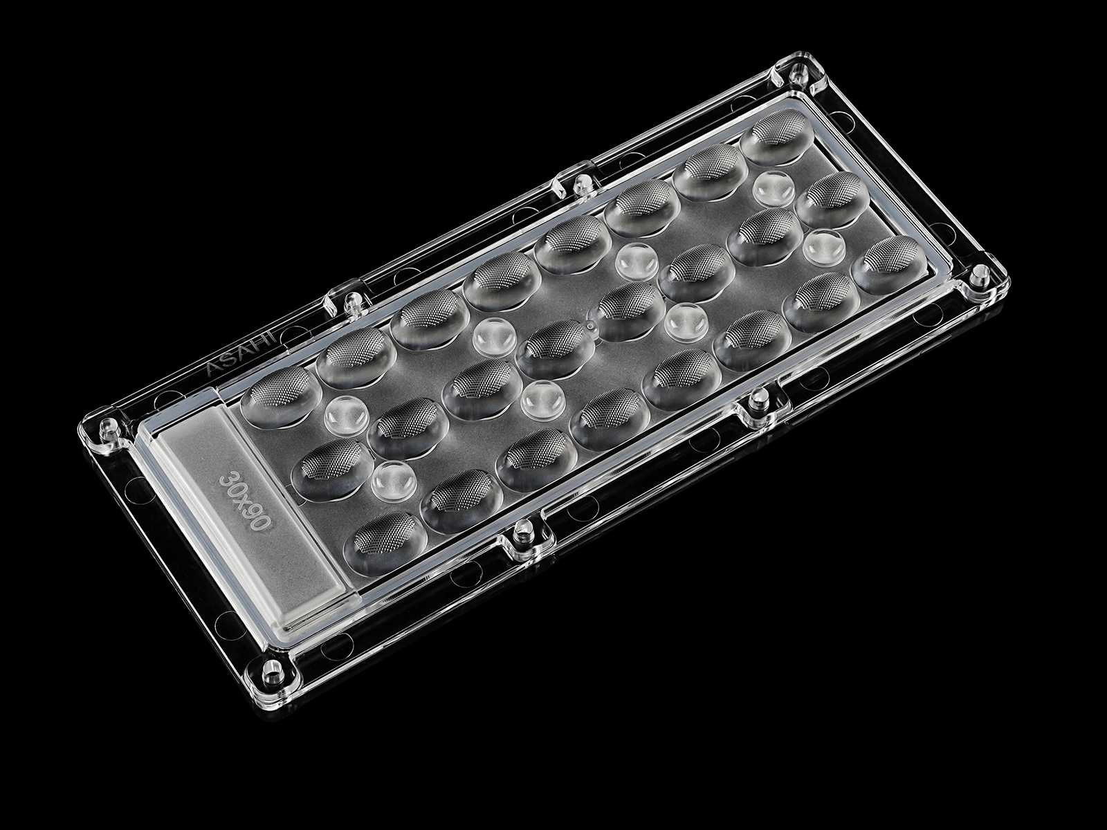 173mm 3x8 LED LENS 30x90° with high power 100W for High Bay lighting