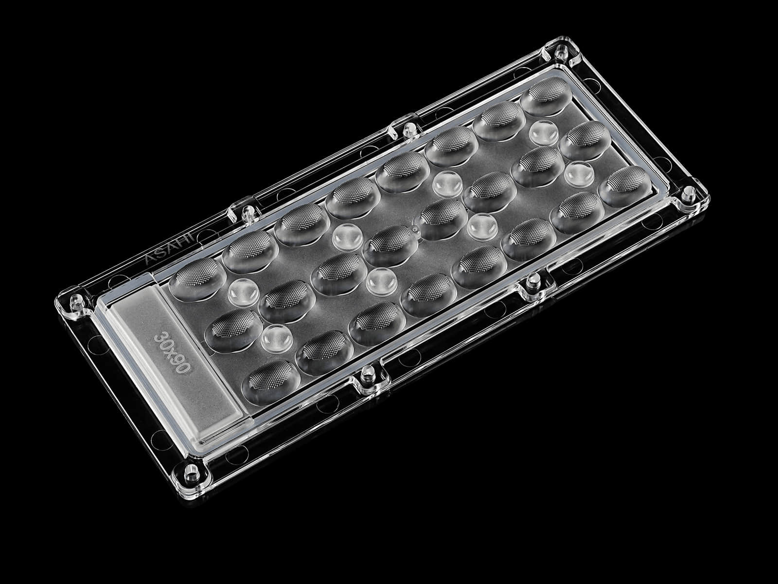 173mm 3x8 LED LENS 30x90° with high power 100W for High Bay lighting