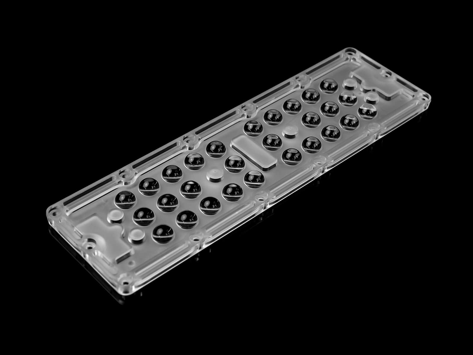 IP66 28LEDs Flat High Bay Light Lens 60° For Warehouse